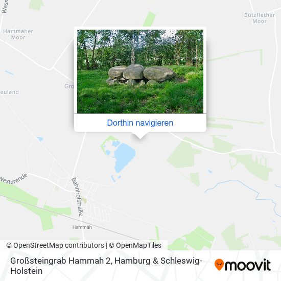 Großsteingrab Hammah 2 Karte