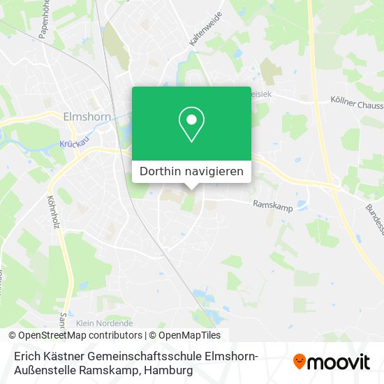 Erich Kästner Gemeinschaftsschule Elmshorn-Außenstelle Ramskamp Karte