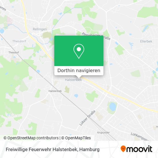 Freiwillige Feuerwehr Halstenbek Karte