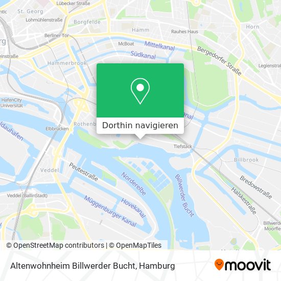 Altenwohnheim Billwerder Bucht Karte