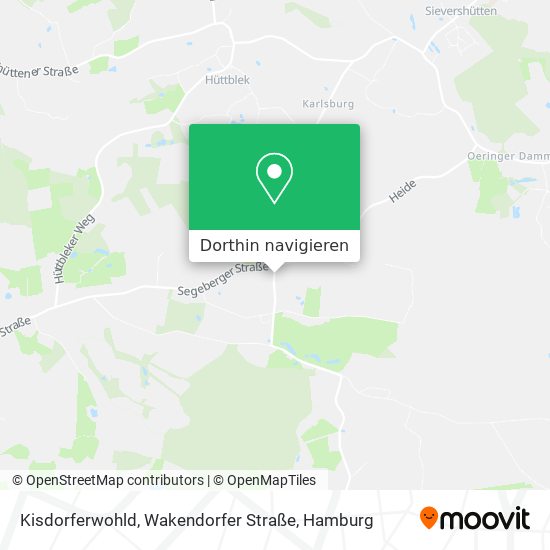 Kisdorferwohld, Wakendorfer Straße Karte