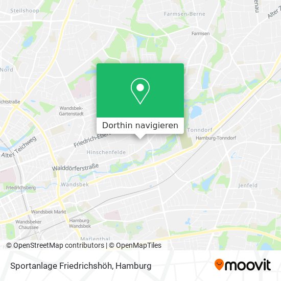 Sportanlage Friedrichshöh Karte