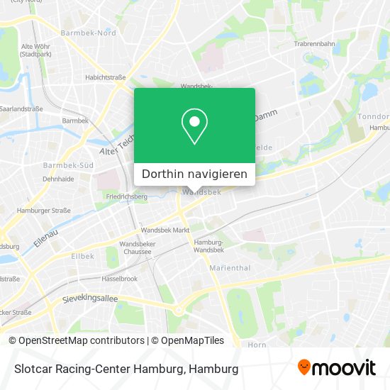 Slotcar Racing-Center Hamburg Karte