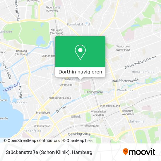 Stückenstraße (Schön Klinik) Karte