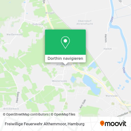 Freiwillige Feuerwehr Althemmoor Karte