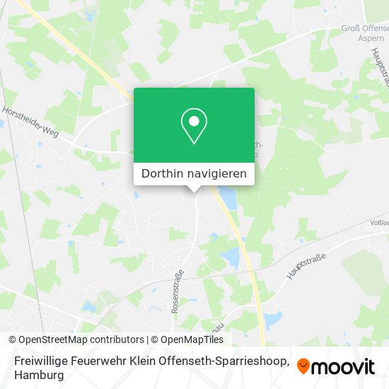 Freiwillige Feuerwehr Klein Offenseth-Sparrieshoop Karte