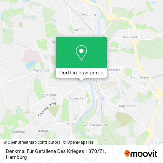 Denkmal Für Gefallene Des Krieges 1870 / 71 Karte