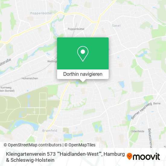 Kleingartenverein 573 ""Haidlanden-West"" Karte