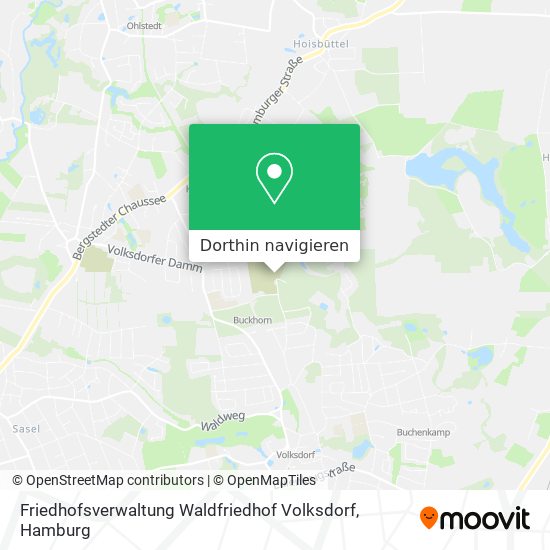 Friedhofsverwaltung Waldfriedhof Volksdorf Karte