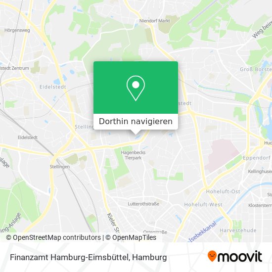 Finanzamt Hamburg-Eimsbüttel Karte