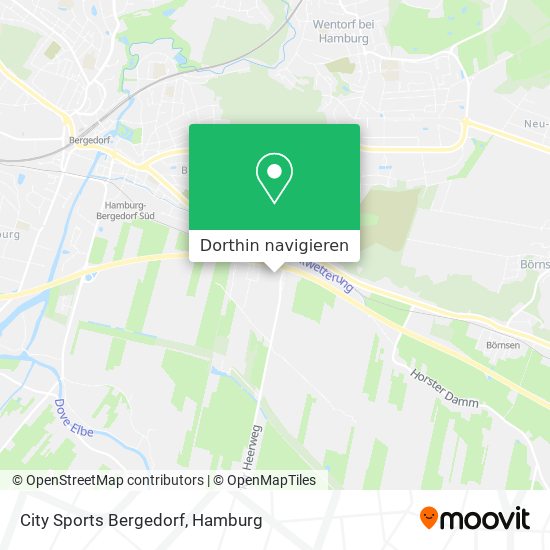 City Sports Bergedorf Karte