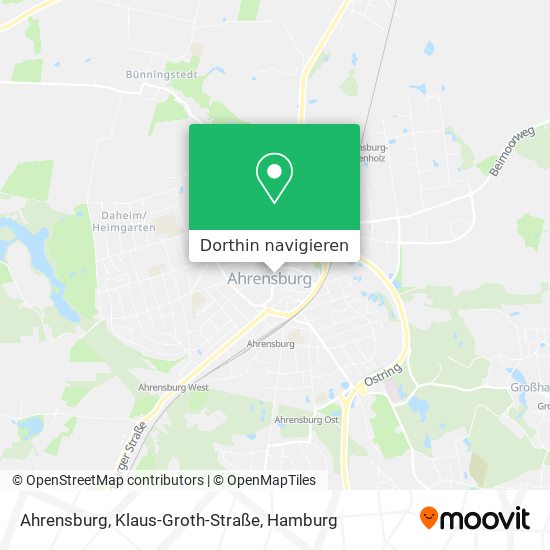 Ahrensburg, Klaus-Groth-Straße Karte