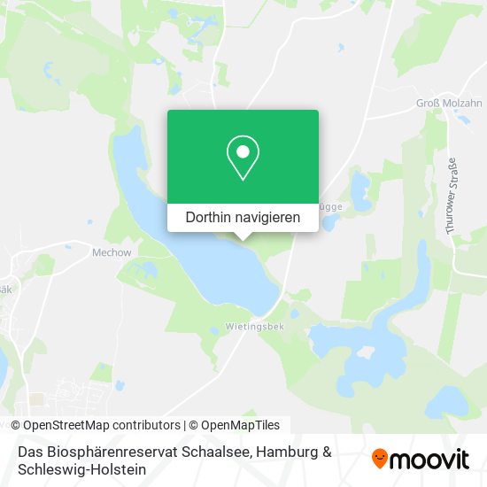 Das Biosphärenreservat Schaalsee Karte