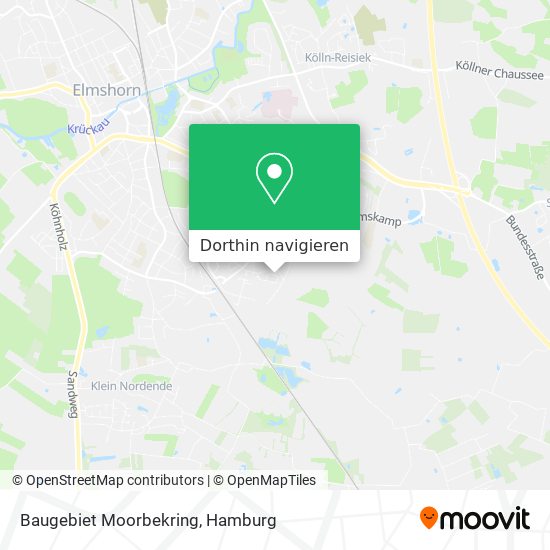 Baugebiet Moorbekring Karte