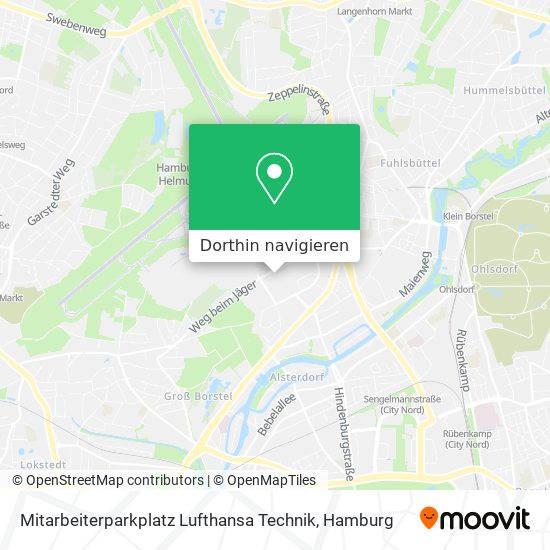 Mitarbeiterparkplatz Lufthansa Technik Karte