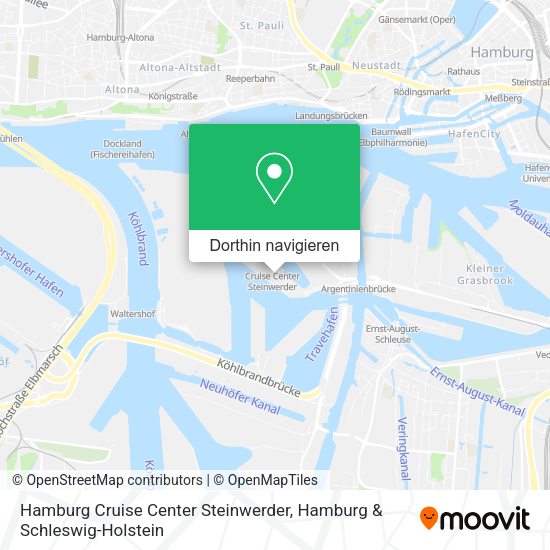 Hamburg Cruise Center Steinwerder Karte