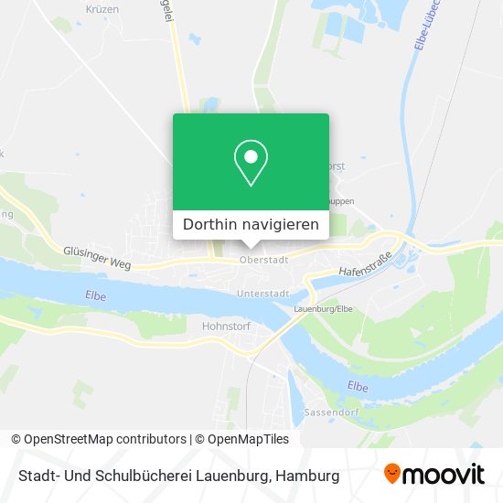 Stadt- Und Schulbücherei Lauenburg Karte