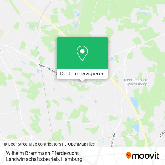 Wilhelm Brammann Pferdezucht Landwirtschaftsbetrieb Karte
