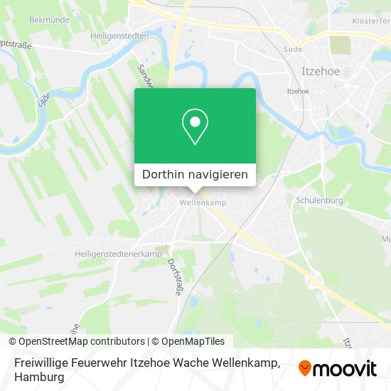 Freiwillige Feuerwehr Itzehoe Wache Wellenkamp Karte