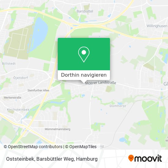 Oststeinbek, Barsbüttler Weg Karte