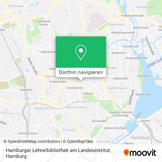 Hamburger Lehrerbibliothek am Landesinstitut Karte