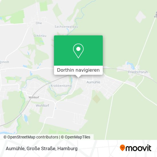 Aumühle, Große Straße Karte