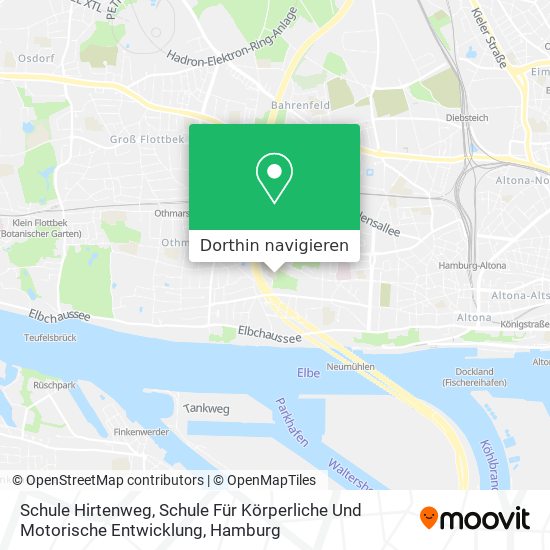 Schule Hirtenweg, Schule Für Körperliche Und Motorische Entwicklung Karte