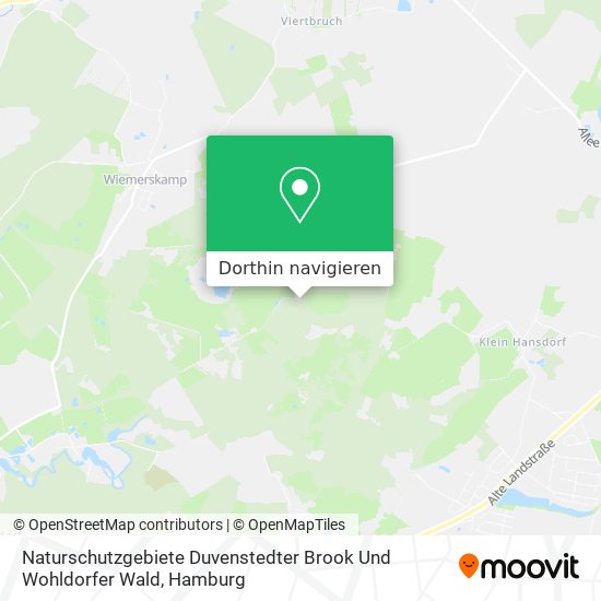 Naturschutzgebiete Duvenstedter Brook Und Wohldorfer Wald Karte