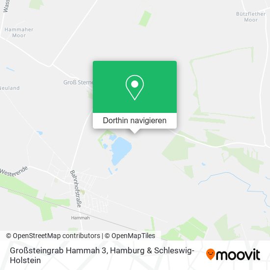 Großsteingrab Hammah 3 Karte