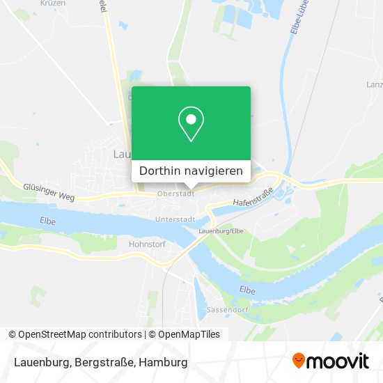 Lauenburg, Bergstraße Karte