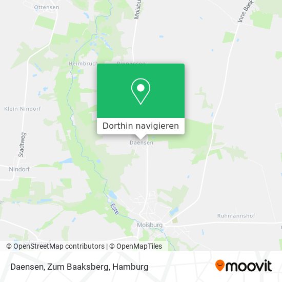 Daensen, Zum Baaksberg Karte