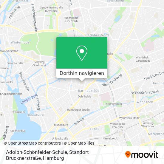 Adolph-Schönfelder-Schule, Standort Brucknerstraße Karte