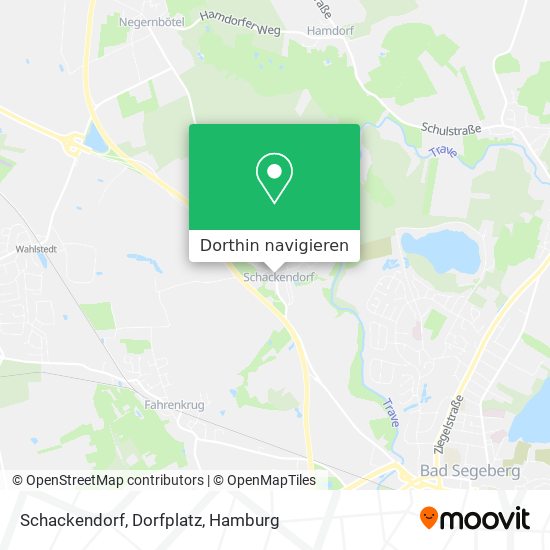 Schackendorf, Dorfplatz Karte