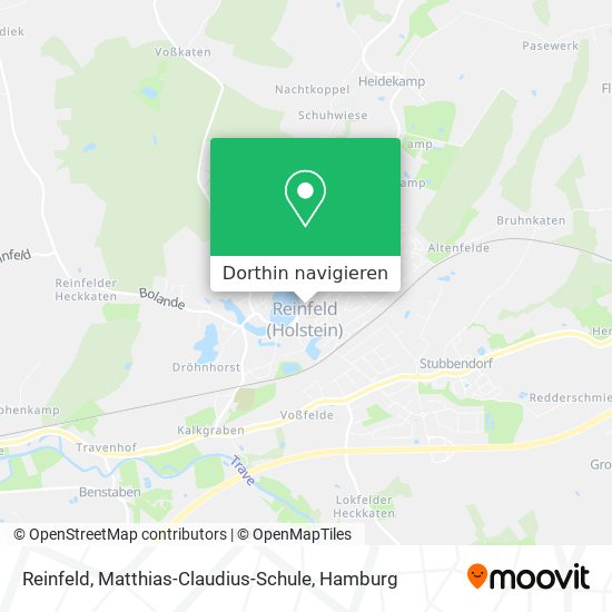 Reinfeld, Matthias-Claudius-Schule Karte
