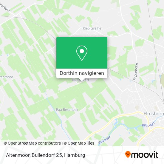 Altenmoor, Bullendorf 25 Karte