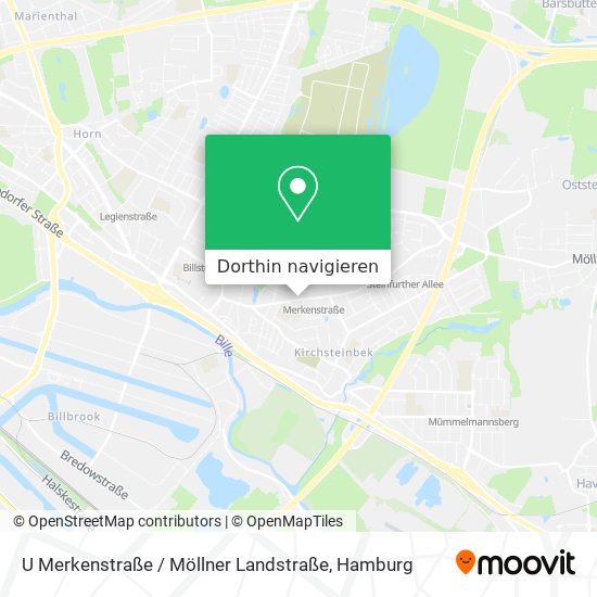 U Merkenstraße / Möllner Landstraße Karte