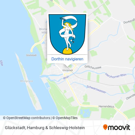 Glückstadt Karte