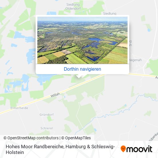 Hohes Moor Randbereiche Karte