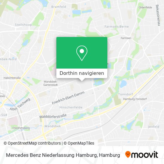 Mercedes Benz Niederlassung Hamburg Karte