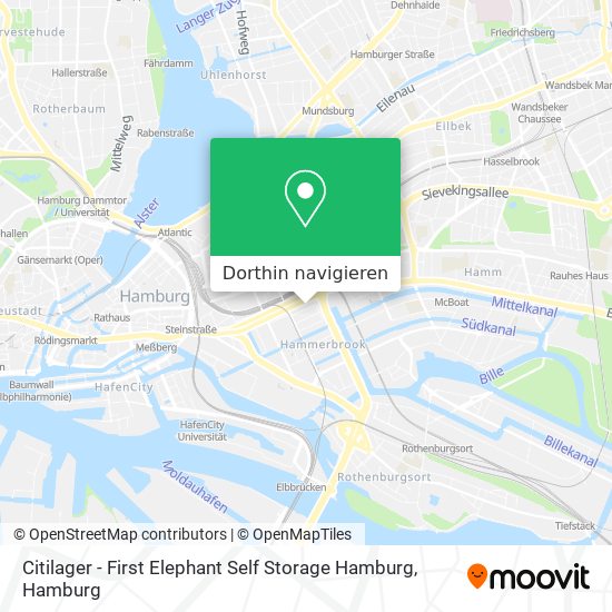 Citilager - First Elephant Self Storage Hamburg Karte