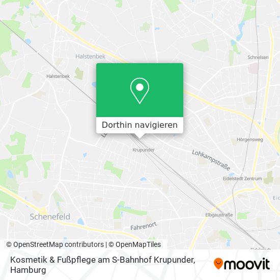 Kosmetik & Fußpflege am S-Bahnhof Krupunder Karte