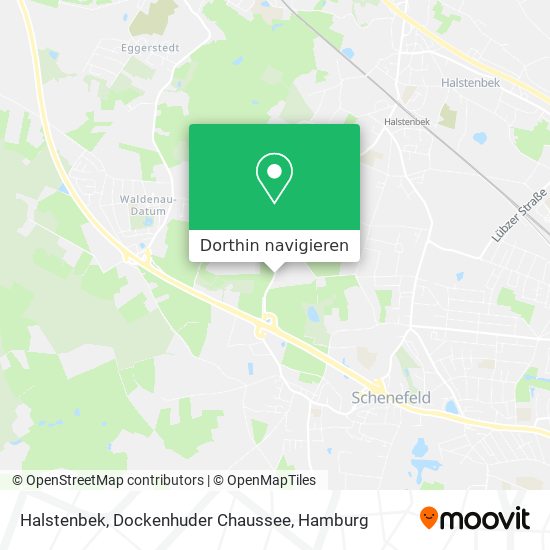 Halstenbek, Dockenhuder Chaussee Karte