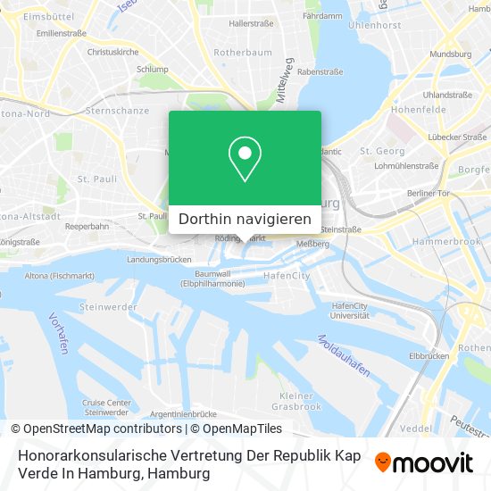 Honorarkonsularische Vertretung Der Republik Kap Verde In Hamburg Karte