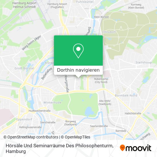 Hörsäle Und Seminarräume Des Philosophenturm Karte