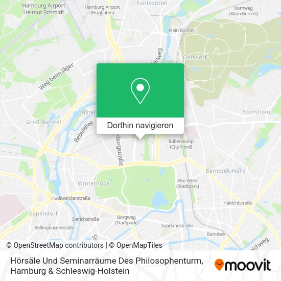 Hörsäle Und Seminarräume Des Philosophenturm Karte