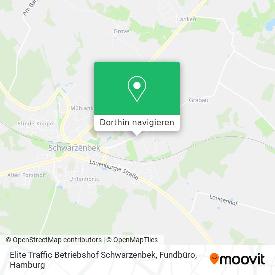 Elite Traffic Betriebshof Schwarzenbek, Fundbüro Karte