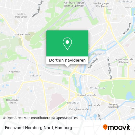 Finanzamt Hamburg-Nord Karte