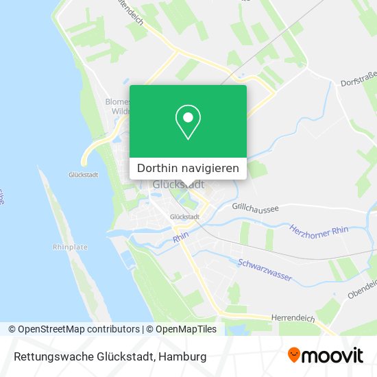 Rettungswache Glückstadt Karte
