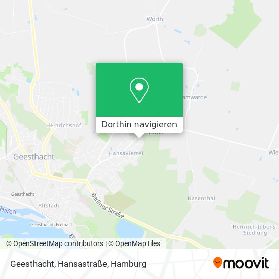 Geesthacht, Hansastraße Karte