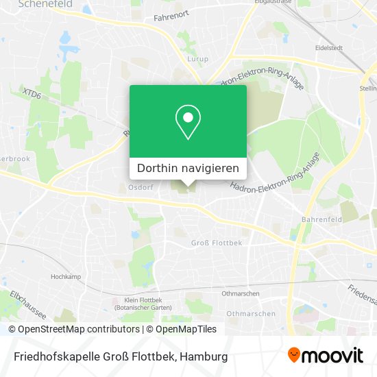 Friedhofskapelle Groß Flottbek Karte